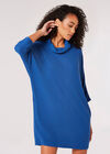 Soft Touch Cocoon Mini Dress, Blue, large