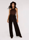 Halter Neck Top, Brown, large