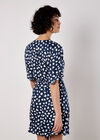 Painterly Hearts Mini Dress, Navy, large