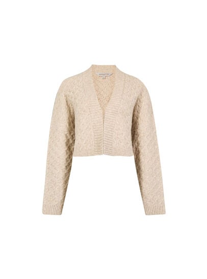 Plait Knit Shrug Cardigan