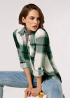 Lightweight Sherpa Lined Check Shacket, Green, large
