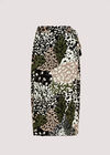 Patchwork Midi Skirt, Khaki, large