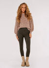 Flecked Ribbed Knit Jumper, Pink, large