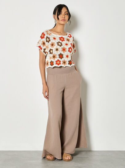 Hexagon Flowers Crochet Top