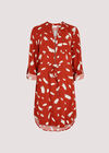 Utility Mini Dress , Rust, large