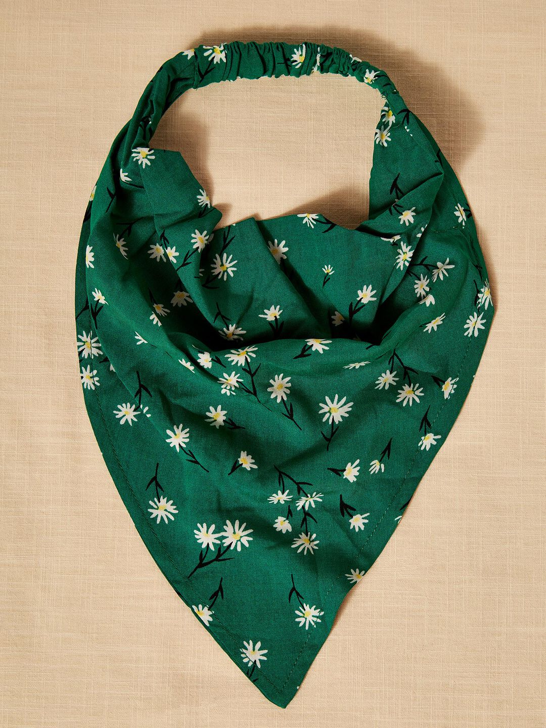 Daisy Print Head Scarf
