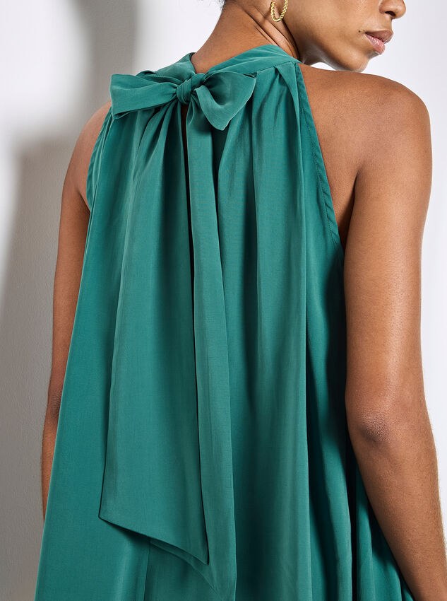 Soft Pleat Tunic Top, Teal, large