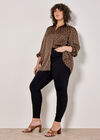 Curve Retro Diamond Satin Shirt, Rust, large