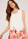Floral Shift Dress, Cream, large