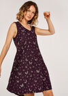 Butterfly Spray Dress, Purple, large