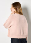 Crochet Daisies Boxy Jumper, Pink, large