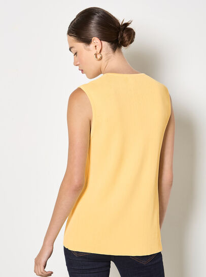 Ribbed Knit Waistcoat