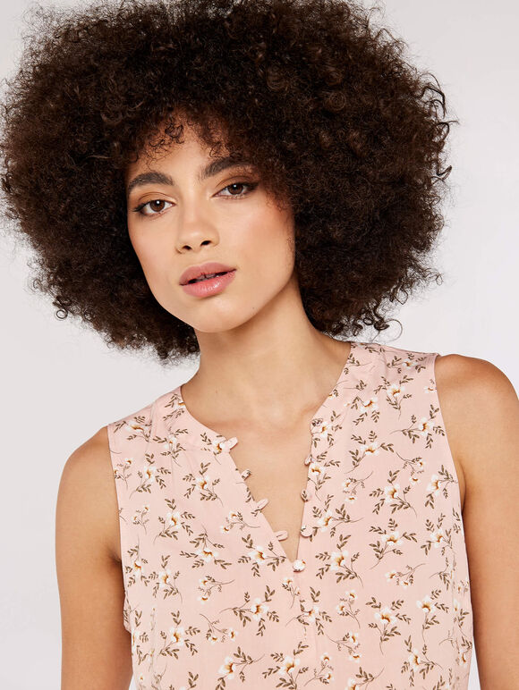 Orchid Open Neck Top, Pink, large