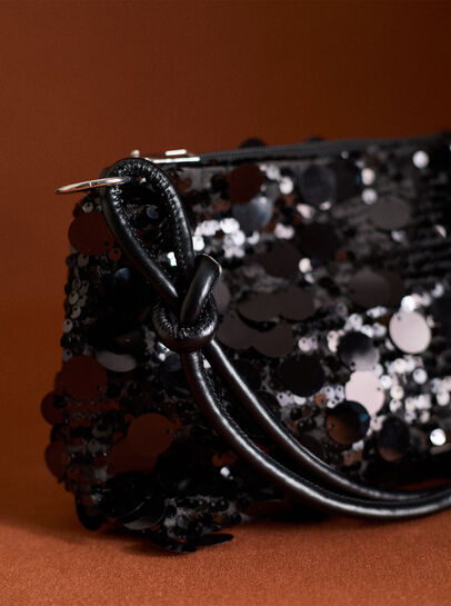 Sequinned Shoulder Bag