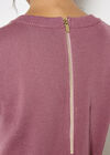 Panel Knitted A-Line Mini Dress, Pink, large