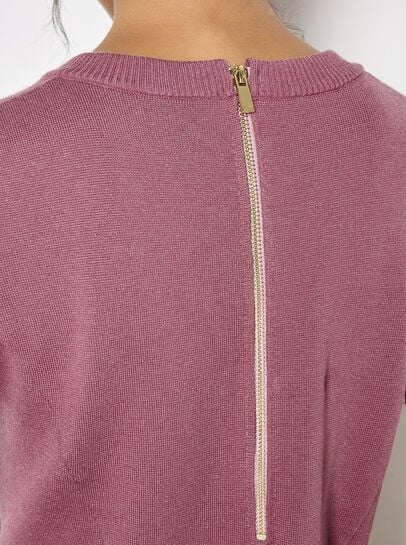 Panel Knitted A-Line Mini Dress