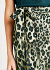 Stone Leopard Print Wrap Skirt, Stone, large