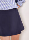Tailored A-Line Mini Skort, Navy, large