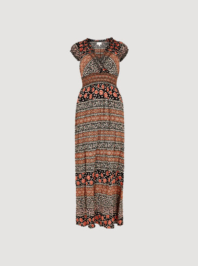 Folk Art Maxi Dress