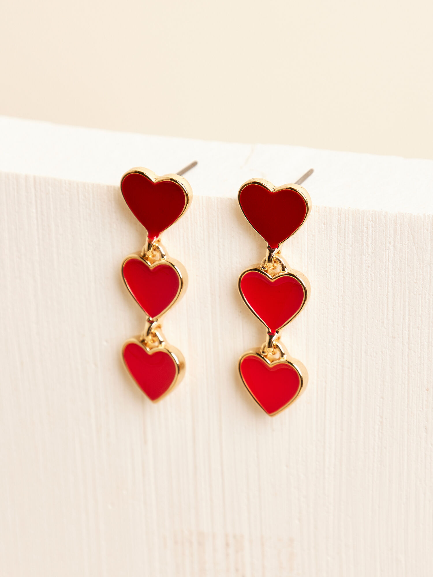 Red large earrings online