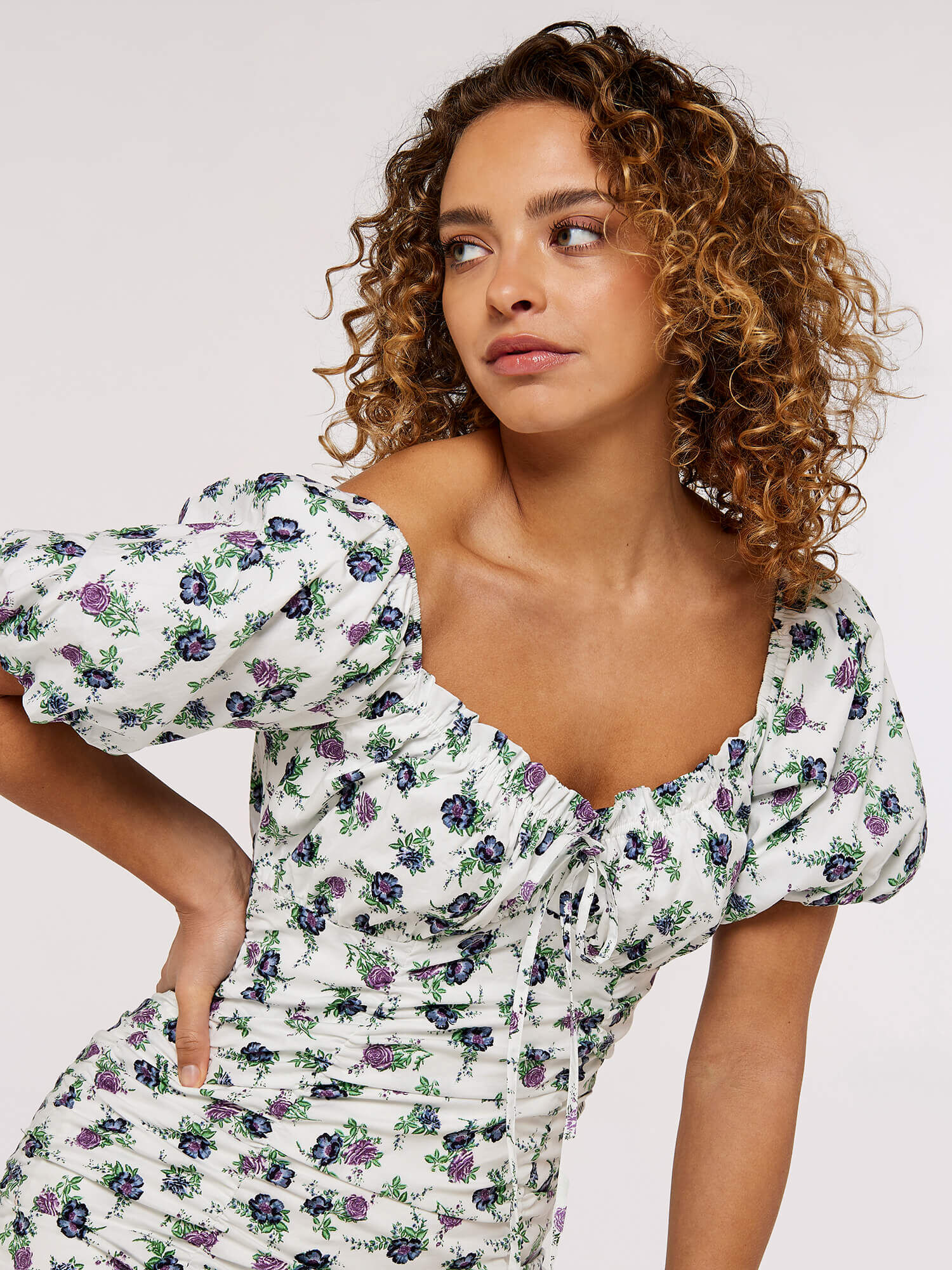 Milkmaid mini dress 2025