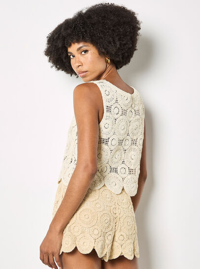 Crochet Circles Crop Top