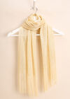 Lightweight Metallic Summer Pashmina, Gold, large