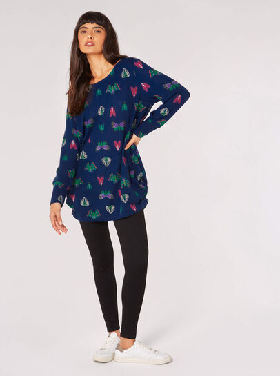 Butterfly Ruched Tunic Top