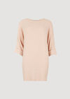 Soft-Touch Batwing Waffle Knit Top, Peach, large