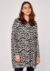 Wild Dot Oversized Knit Jumper, Grey, large