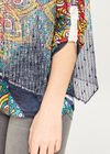 Tribal Placement Underlay Top, Navy, large