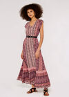 Paisley Crochet Maxi Dress, Pink, large