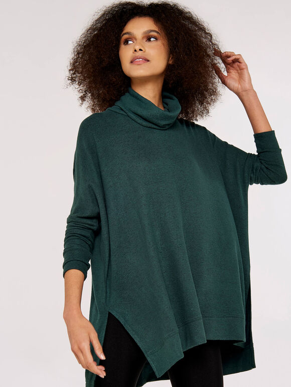 Soft Touch Heavy Jumper, Green, large