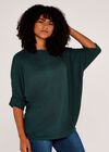 Soft Touch Batwing Top, Green, large
