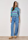 Boxy Space Dye Cable Jumper, Blue, large