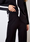 Mono Stripe Joggers, Black, large