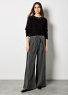 Rhinestone Embellished Batwing Jumper, Black, large