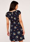 Floral Bunches Milkmaid Dress, Yellow, large