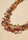 Sequin Multi String Necklace, Assorted, large