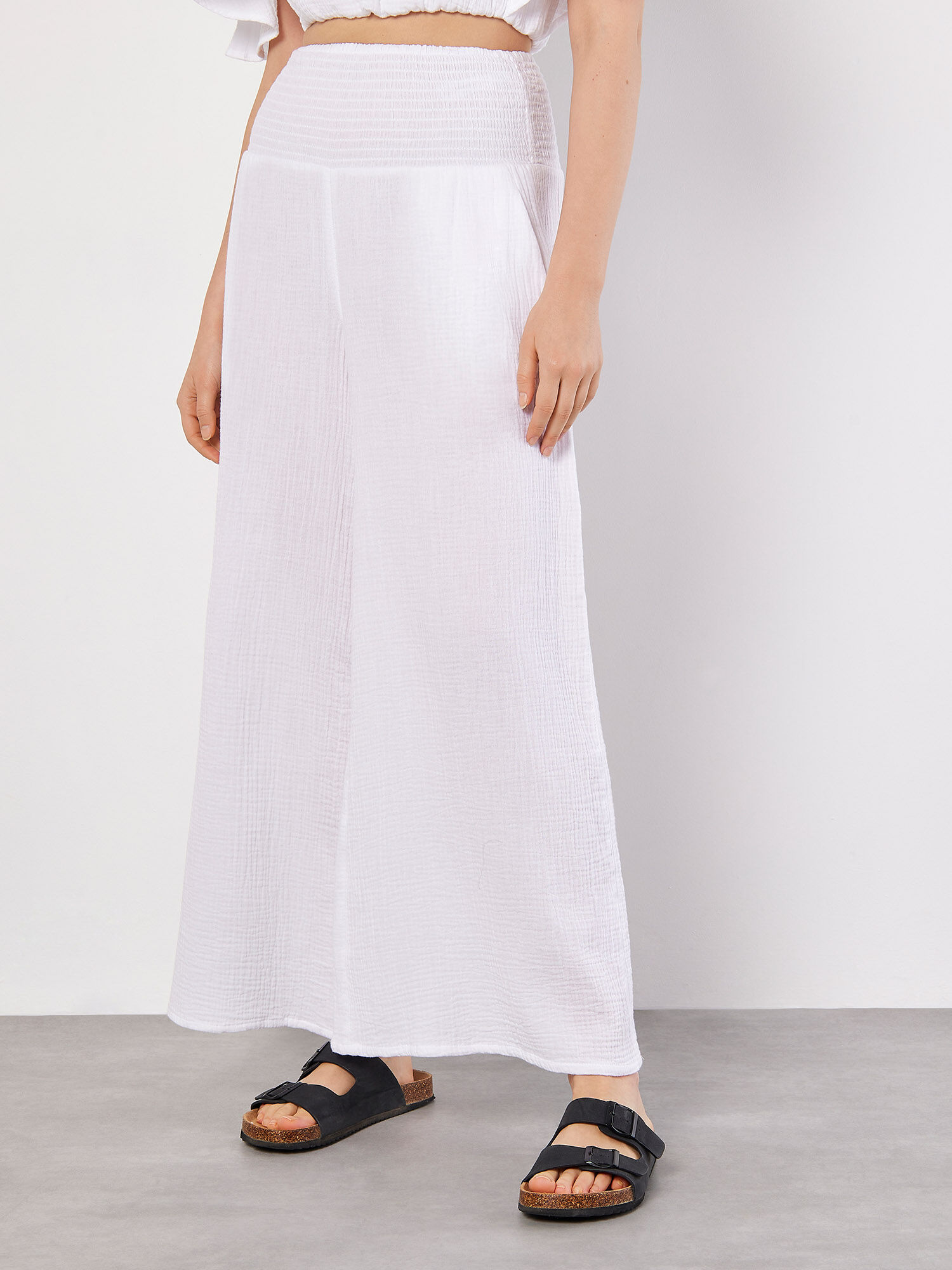 White palazzo trousers uk cheap