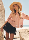 Wide Brim Straw Hat, Stone, large