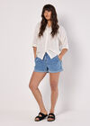 Lace Detail Cotton Blouse, Cream, large