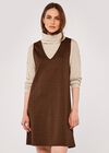 Arrow Pinafore Dress, Rust, large