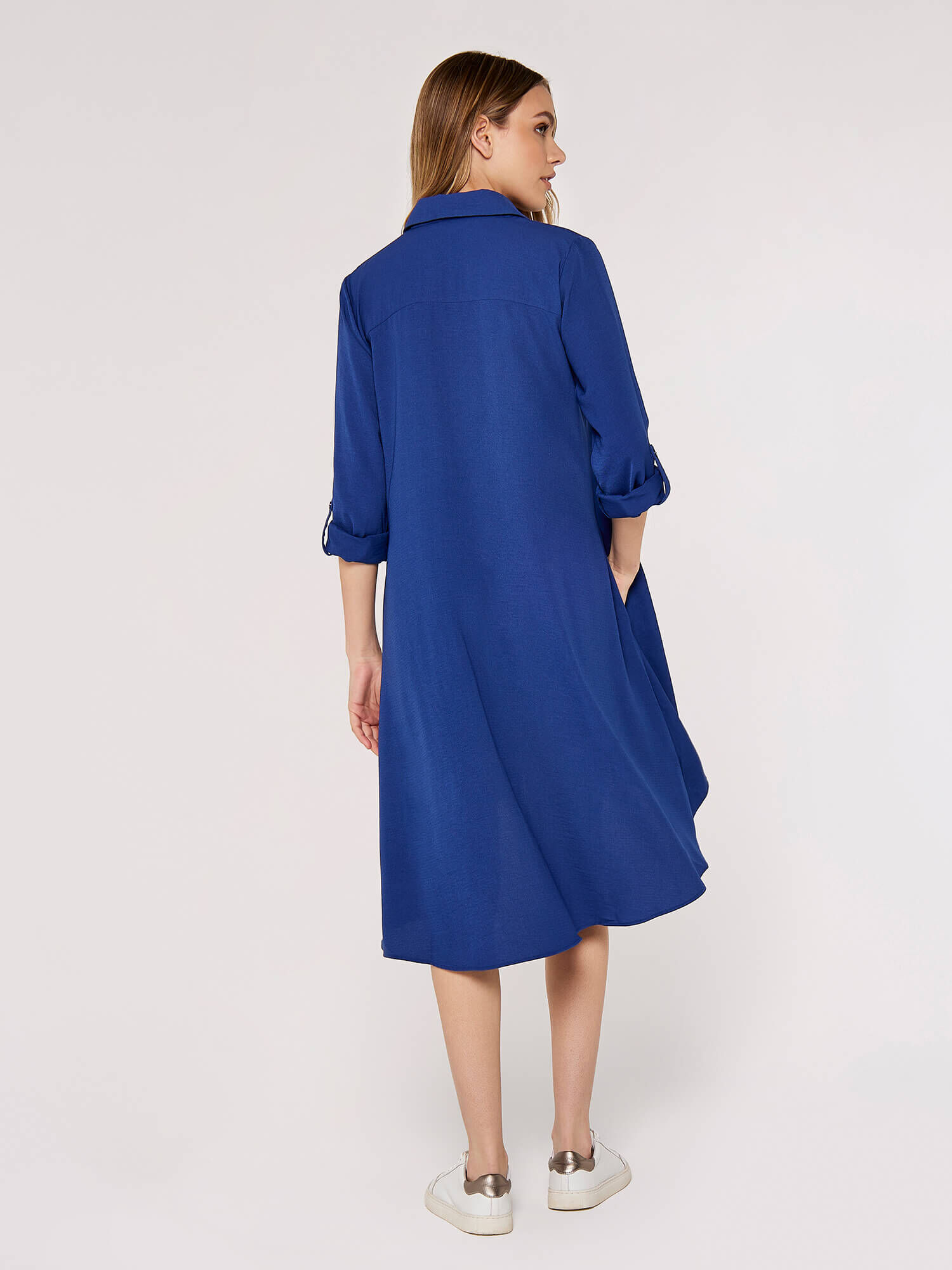 Royal blue shirt sales dress