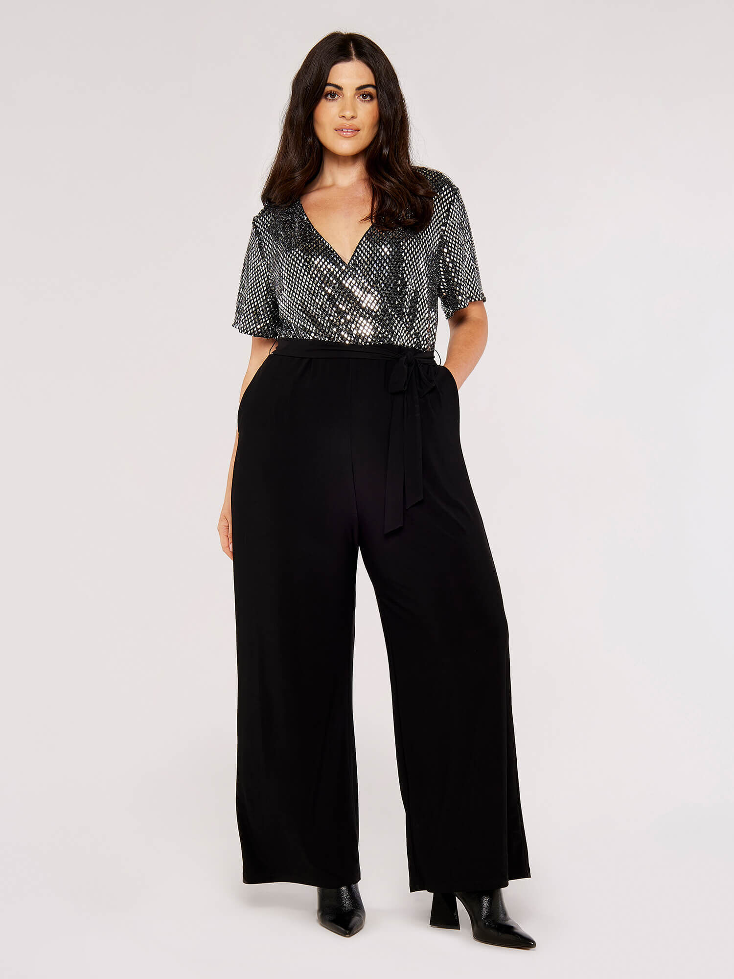 Plus size sparkly jumpsuit online