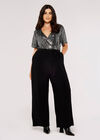 Curve Sequin Jumpsuit, Black, large