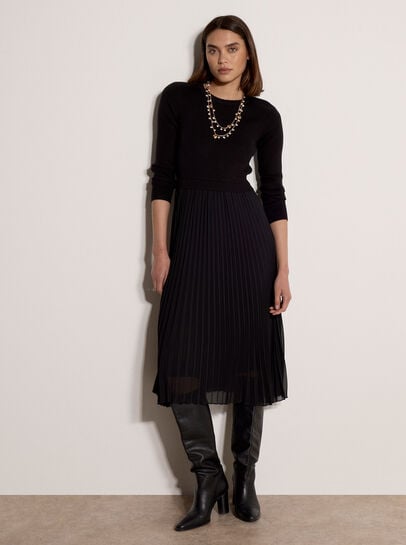 Ribbed Knit Midi Dress