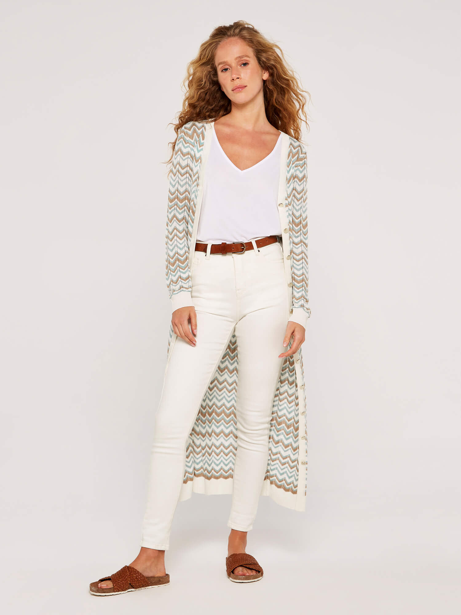 Chevron top knit dress