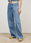 Elisa Wide Straight Leg Jeans, Sky Blue, large