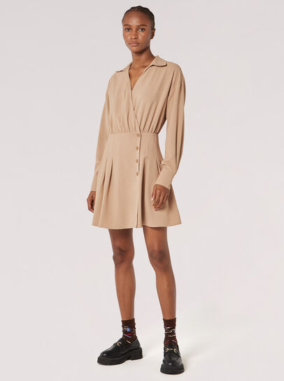 Wrap Shirt Mini Dress